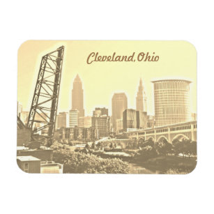 Cleveland Morning Gold Magnet