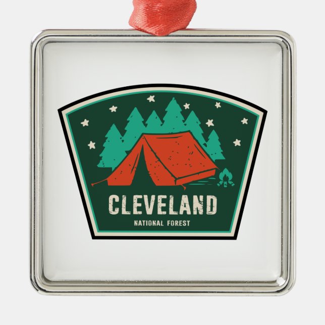 Cleveland National Forest Camping Metal Ornament (Front)