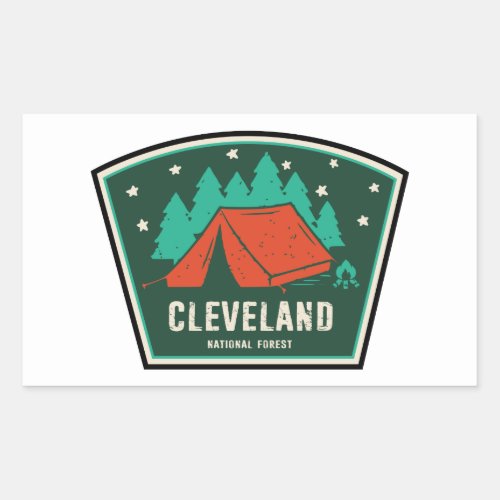 Cleveland National Forest Camping Rectangular Sticker