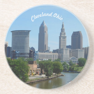 Cleveland, OH Riverview Sandstone Coaster