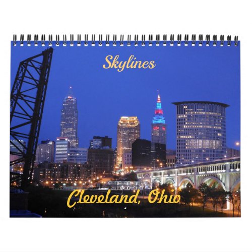 Cleveland OH Skyline Views Calendar