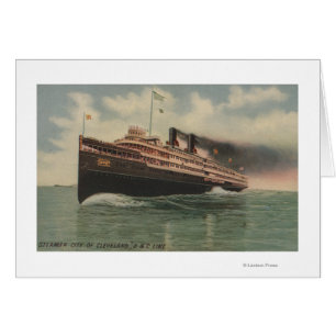 Cleveland, OH - Steamer City of Cleveland Cards