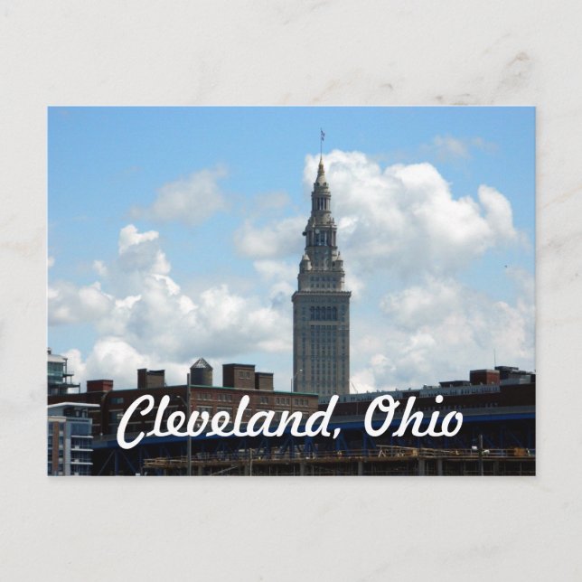 Cleveland OH Tower Postcard (Front)