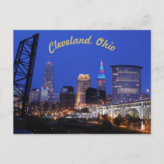 Cleveland, OH West Side Skyline (Curve) Postcard