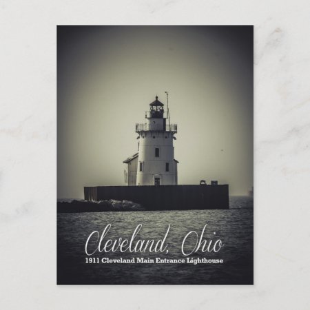 Cleveland, Ohio - 1911 Main Entrance Lighthouse Postcard