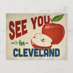 Cleveland Ohio Apple - Vintage Travel Postcard