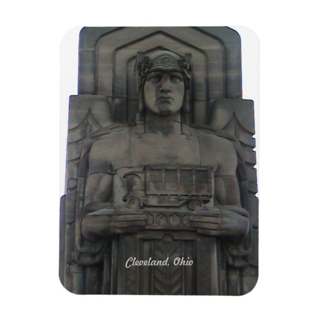 Cleveland Ohio  Bridge Guardian Magnet (Vertical)