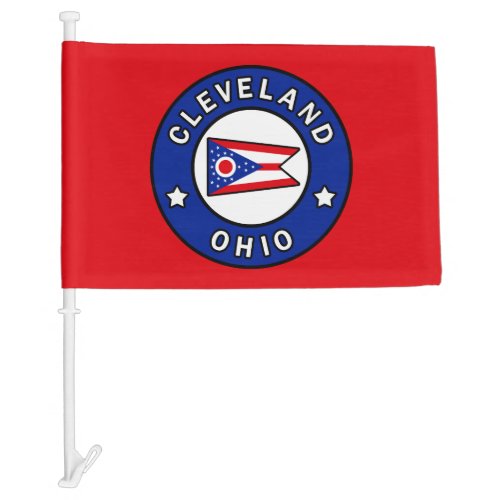 Cleveland Ohio Car Flag