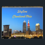 Cleveland Ohio City Skyline Calendar<br><div class="desc">A calendar with classic skyline views of Cleveland, Ohio. This calendar starts in January of the following year.</div>
