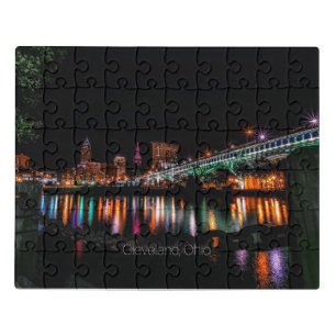 Cleveland Ohio cityscape Jigsaw Puzzle