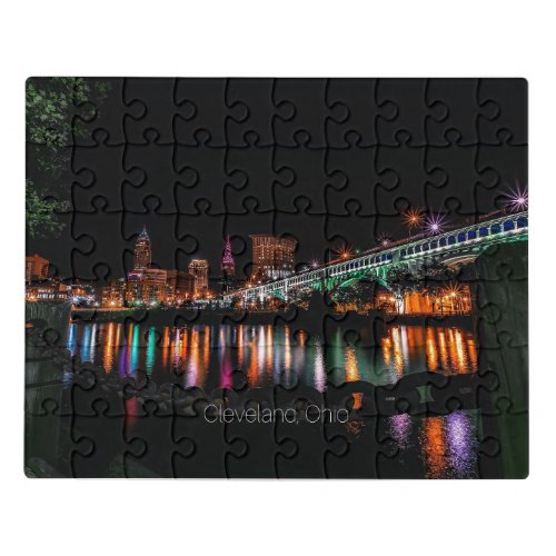 Cleveland Ohio cityscape Jigsaw Puzzle