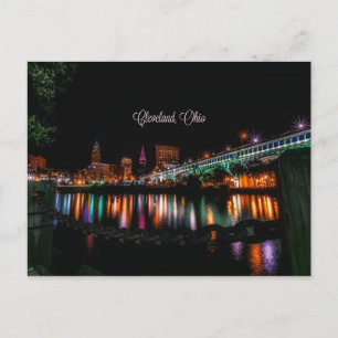 Cleveland, Ohio cityscape, labeled Postcard