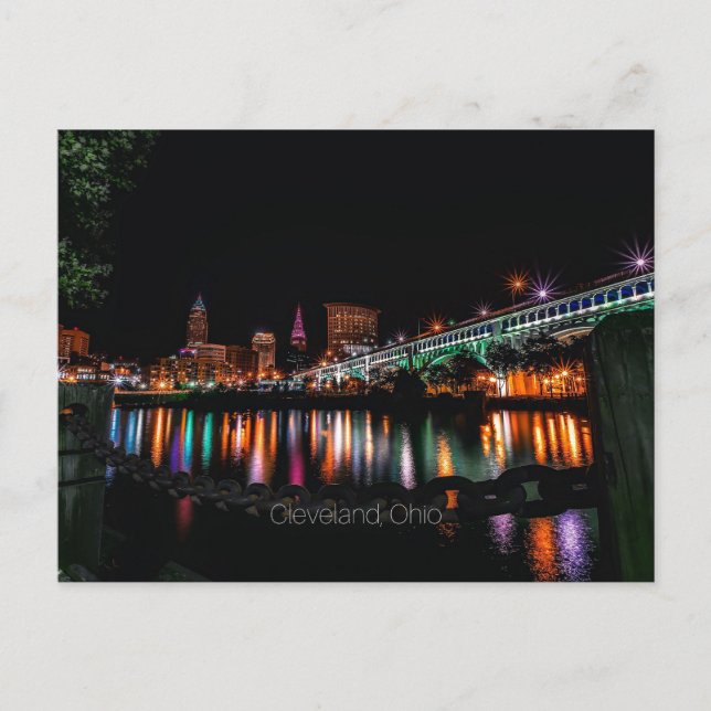 Cleveland Ohio cityscape Postcard (Front)