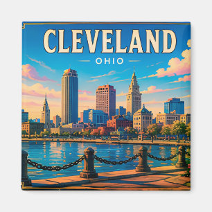 🌆 Cleveland Ohio Downtown Visit Magnet