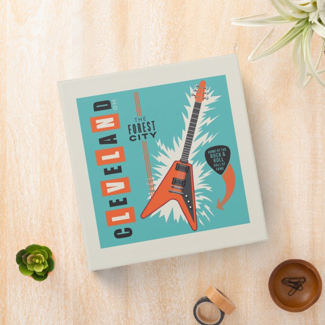Cleveland Ohio | Electric Guitar 3 Ring Binder (In Situ)