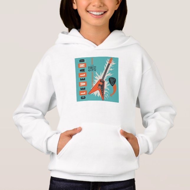 Cleveland Ohio | Electric Guitar Hoodie (Front)