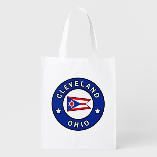 Cleveland Ohio Grocery Bag (Front)