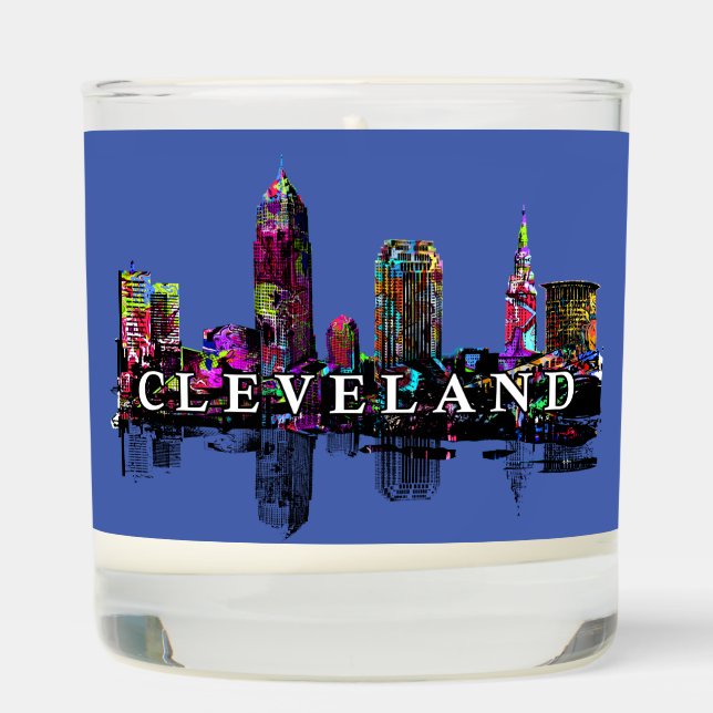 Cleveland, Ohio in graffiti  Scented Candle (Right)