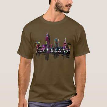 Cleveland  Ohio In Graffiti T-shirt by stickywicket at Zazzle