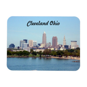Cleveland, Ohio Lake Skyline Magnet