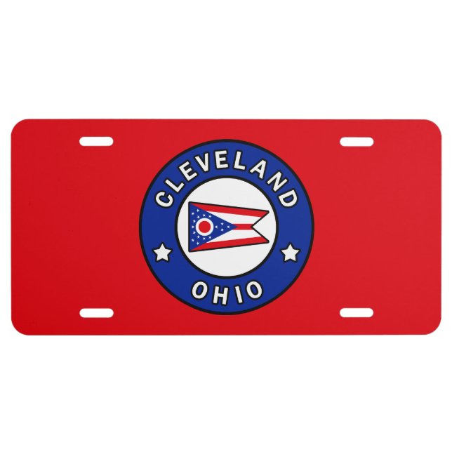 Cleveland Ohio License Plate (Front)