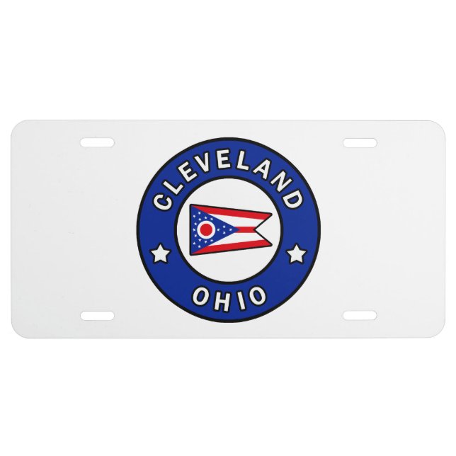 Cleveland Ohio License Plate (Front)