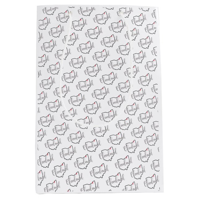 Cleveland Ohio Love Medium Gift Bag (Front)