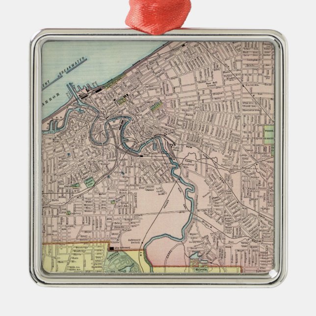 Cleveland, Ohio Metal Ornament (Front)