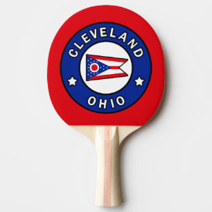 Cleveland Ohio Ping Pong Paddle