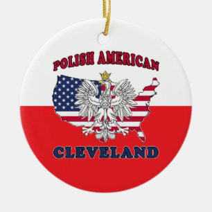 Cleveland Ohio Polish Ceramic Ornament