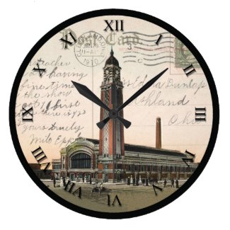 Cleveland Ohio Post Card Clock - West Side Market