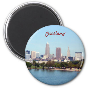 Cleveland, Ohio Round Magnet