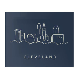 Cleveland Ohio Skyline Acrylic Print