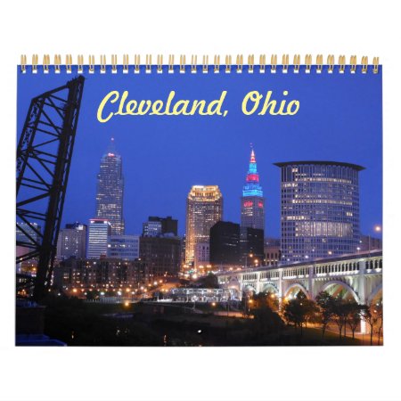 Cleveland Ohio Skyline Calendar