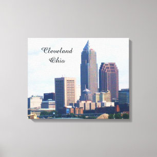 CLEVELAND OHIO SKYLINE canvas