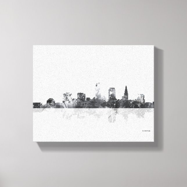 CLEVELAND, OHIO SKYLINE CANVAS PRINT (Front)