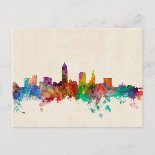 Cleveland Ohio Skyline Cityscape Postcard
