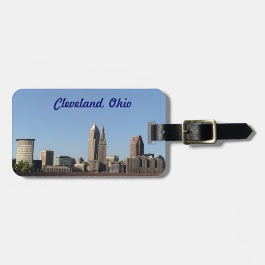 Cleveland Ohio Skyline Luggage tag