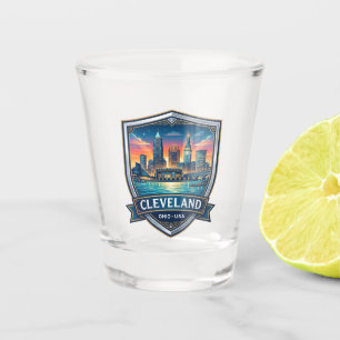 Cleveland, Ohio Skyline Ohio Shot Glass