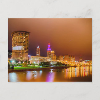 cleveland ohio skyline postcard