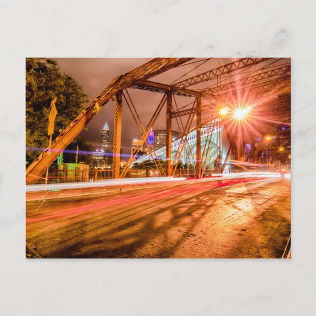 cleveland ohio skyline postcard (Front)