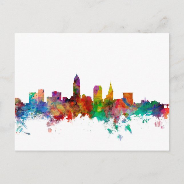 Cleveland Ohio Skyline Postcard (Front)