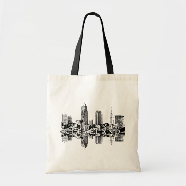 Cleveland, Ohio skyline Tote Bag (Front)