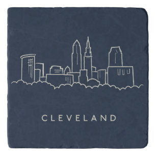 Cleveland Ohio Skyline Trivet