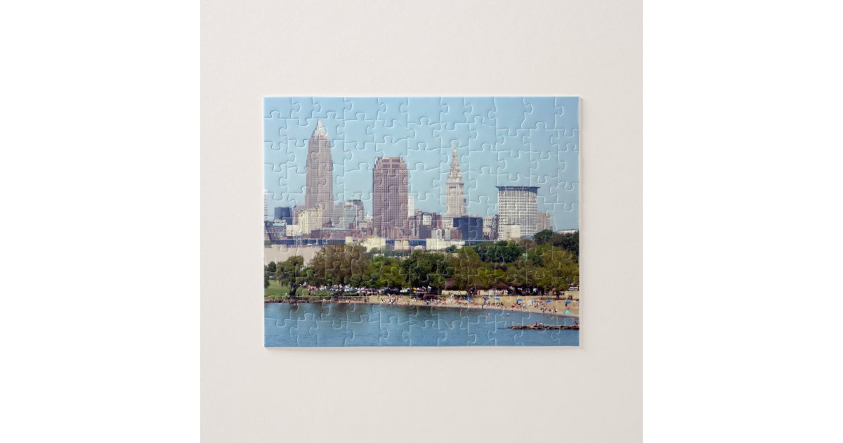 Cleveland, Ohio Summer Skyline Puzzle Zazzle