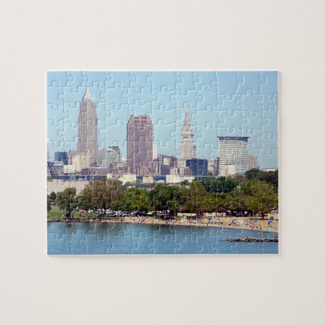 Cleveland, Ohio Summer Skyline Puzzle (Horizontal)