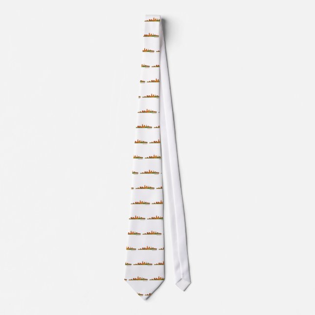 Cleveland Ohio the USA Skyline City v01 Neck Tie (Front)