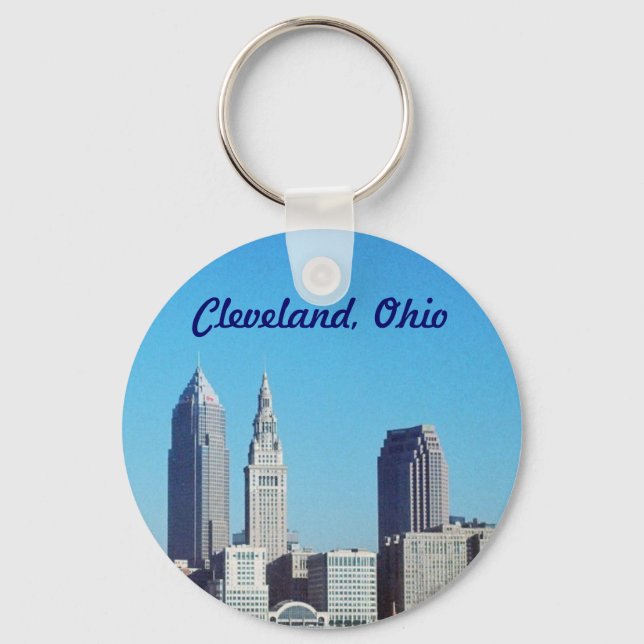 Cleveland, Ohio Tower Icons Keychain (Front)