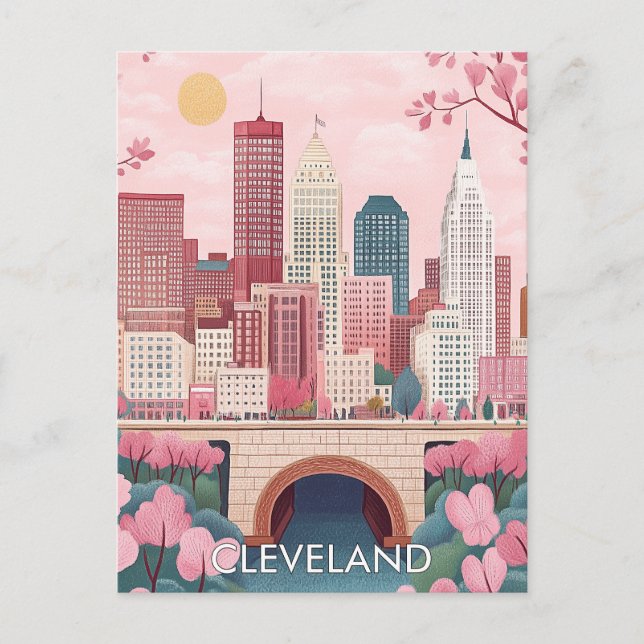 Cleveland Ohio Travel Postcard (Front)