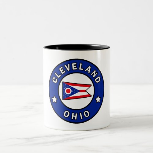 Cleveland Ohio Two_Tone Coffee Mug